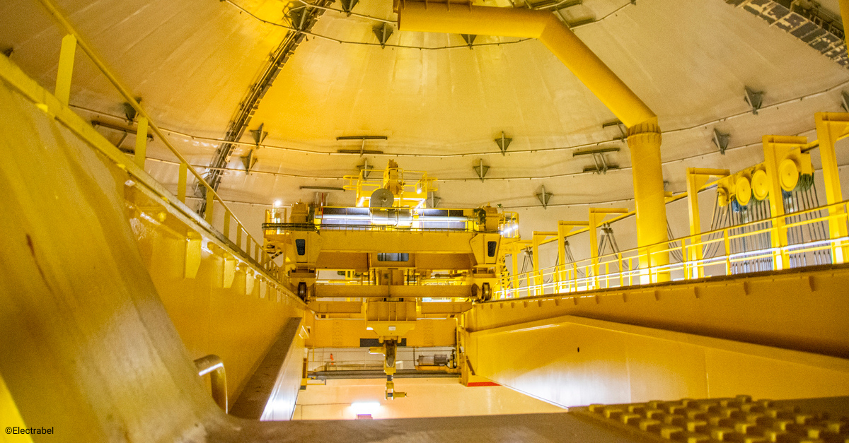 intérieur d'un réacteur nucléaire à Doel